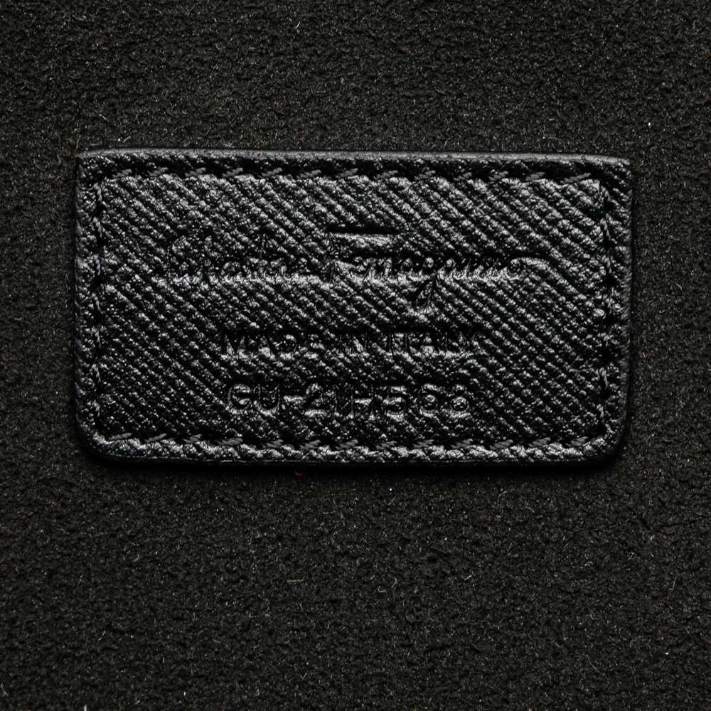 Black Ferragamo Leather Gancini Logo Print Tote - image 7