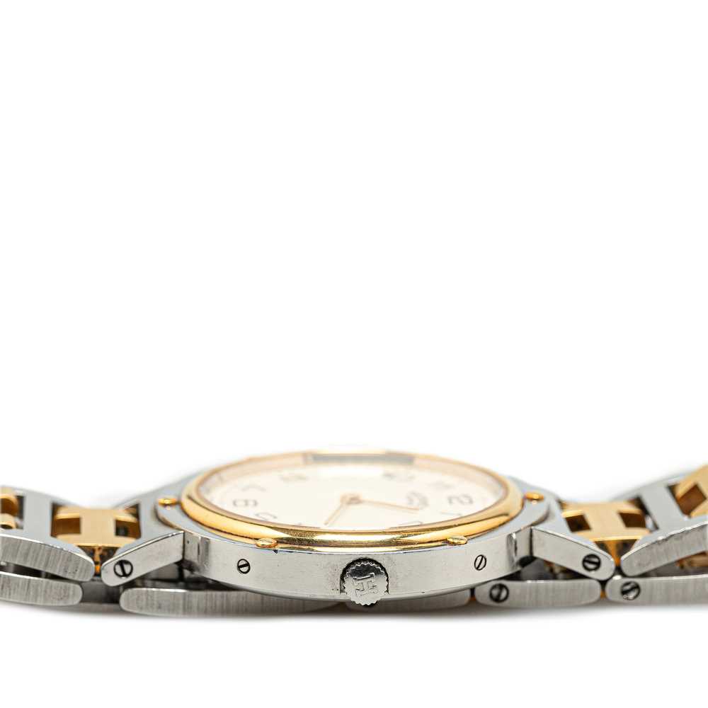Silver Hermès Quartz Stainless Steel Clipper Watch - image 7