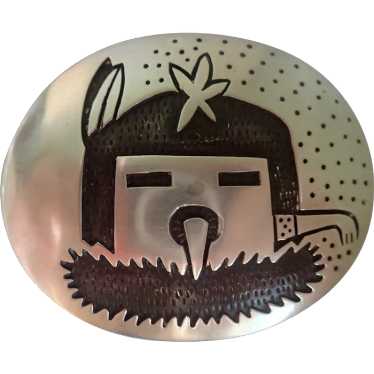 Manuel & Karen Hoyungowa Hopi Sterling Belt Buckle