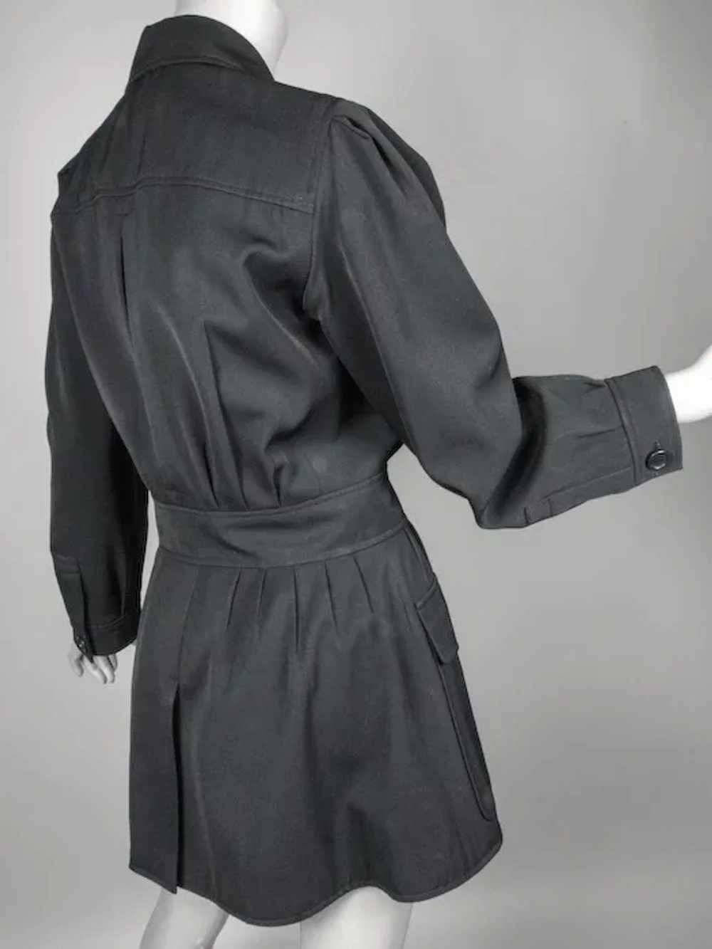 Yves Saint Laurent Paris Safari Jacket Black Wool… - image 3