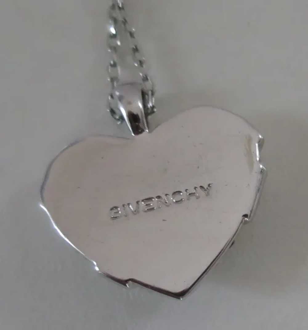 Givenchy Diamante Heart Pendant Necklace - image 4