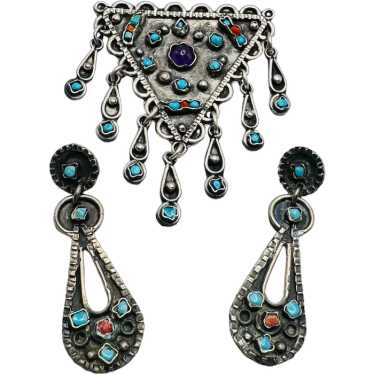 TAXCO Mexico Matilde Poulat Sterling Silver Turqu… - image 1