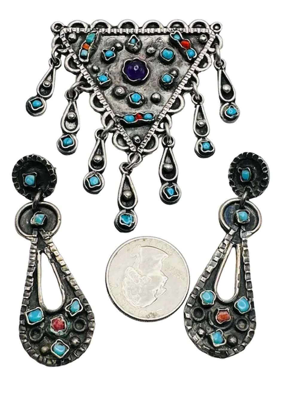 TAXCO Mexico Matilde Poulat Sterling Silver Turqu… - image 9