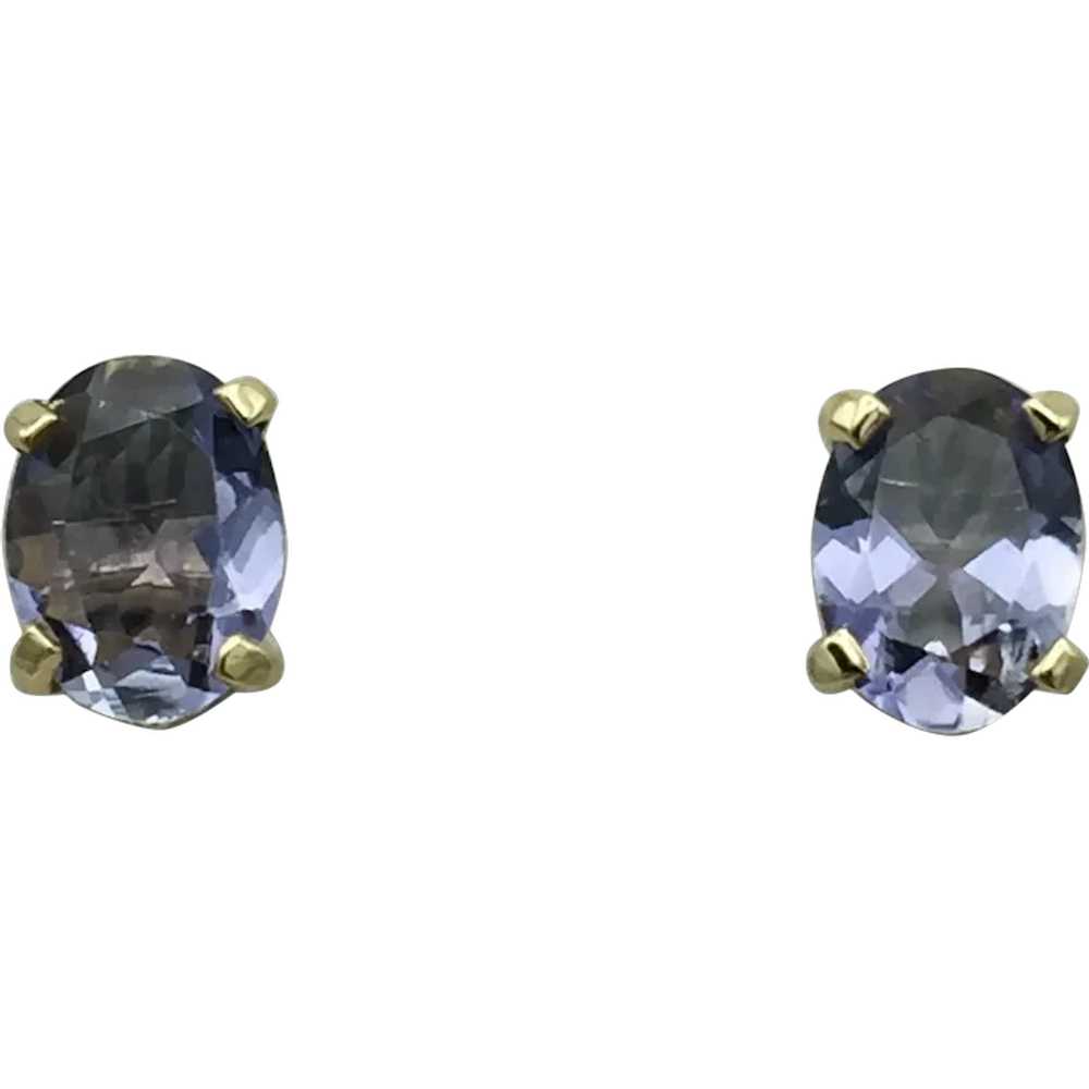 14K Tanzanite Earring - image 1