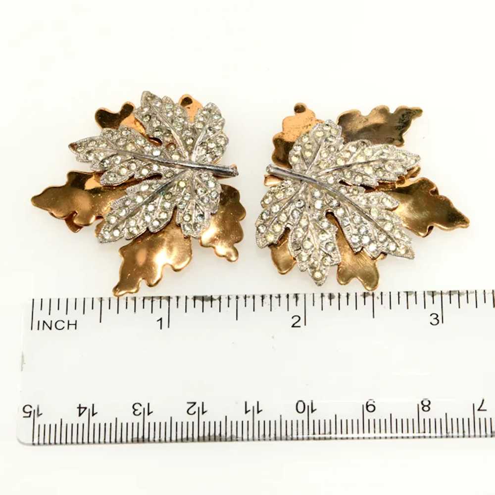 McClelland Barclay Maple Leaf Dress Clips Set Gol… - image 3