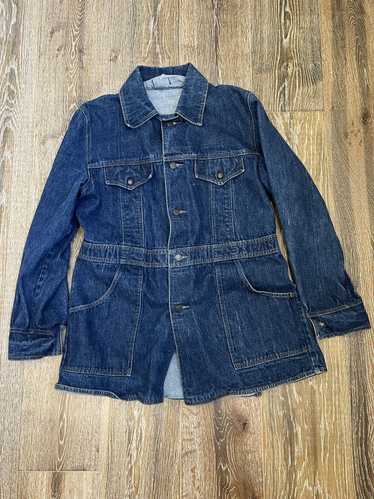 Levi's Jean Chore Coat Women's deals Small Barn Trucker Denim Jacket Long Corduroy