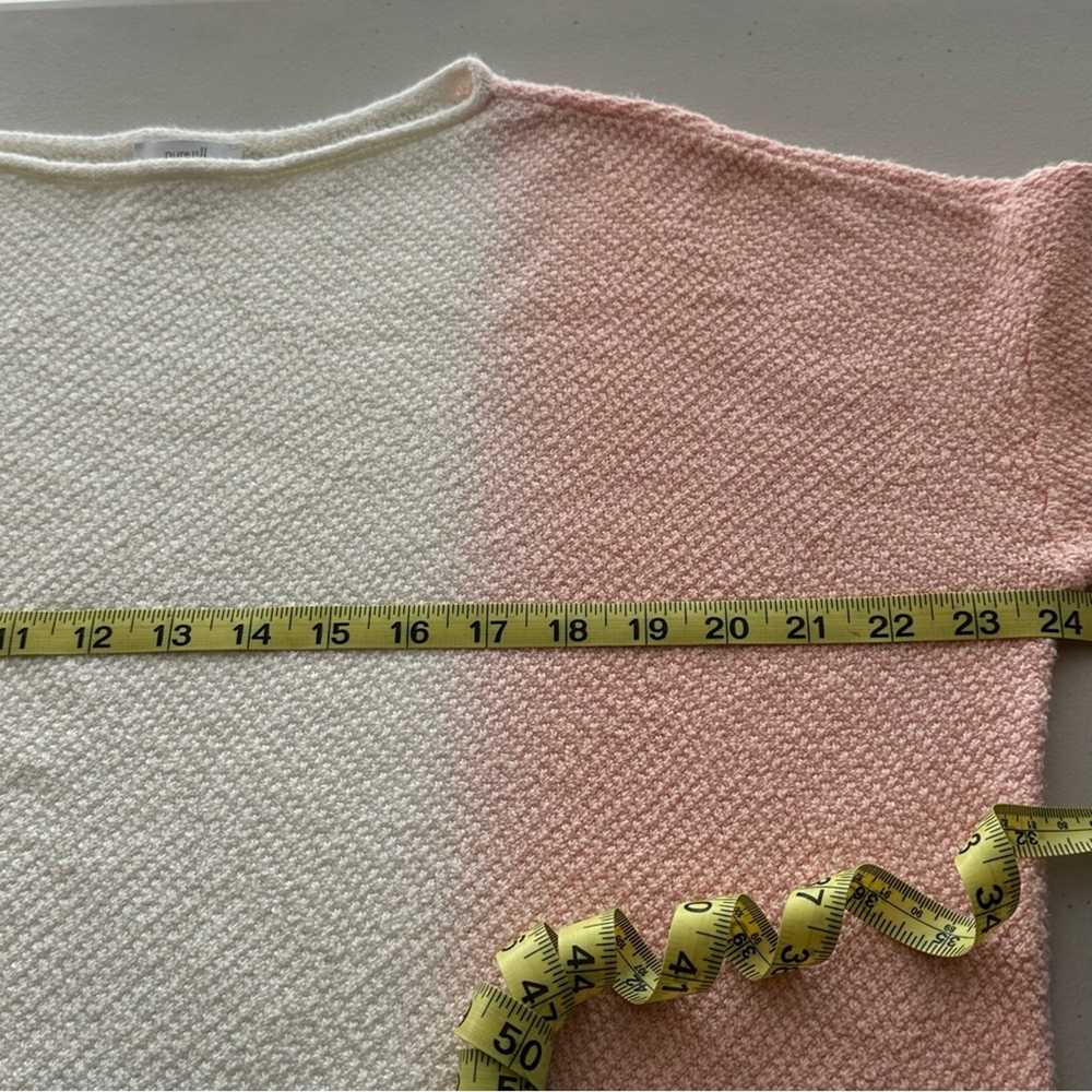 pureJill Ombre Cozy Sweater Cream and Pink Pullov… - image 6