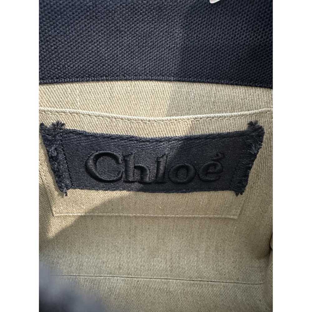 Chloé Woody linen tote - image 6