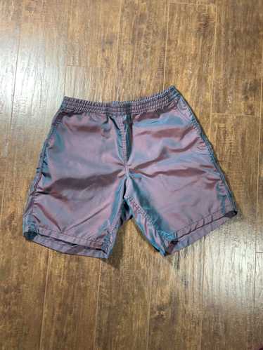 Paa Paa Iridescent Navy Nylon Shorts