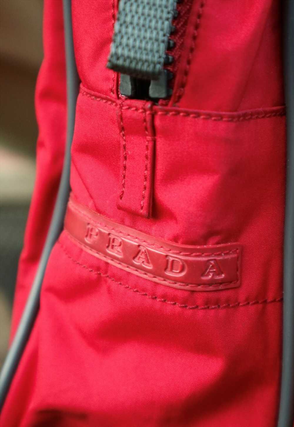 Y2k Vintage Prada red line bag - image 4