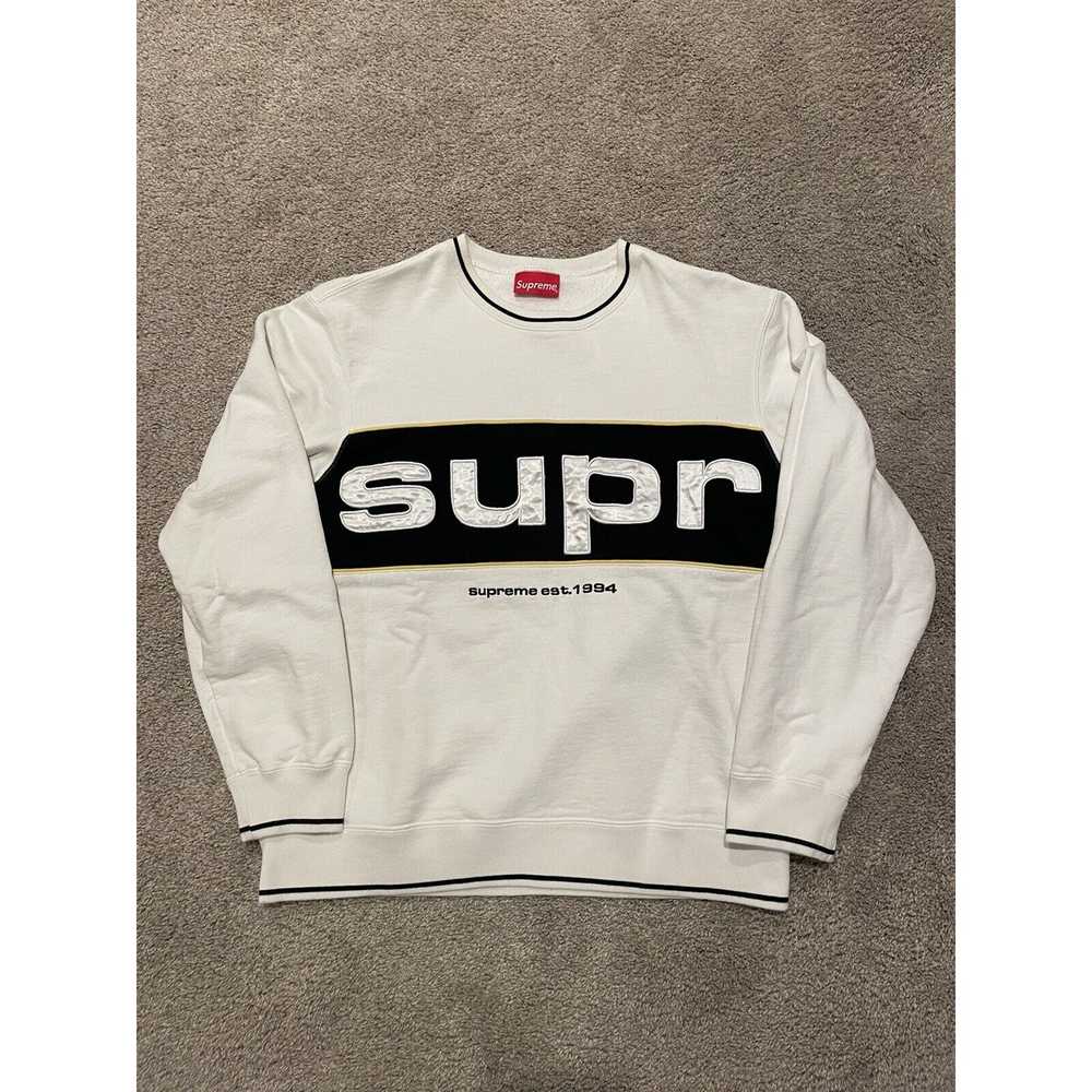 Supreme Supreme Piping Crewneck Wrap Around Spell… - image 1