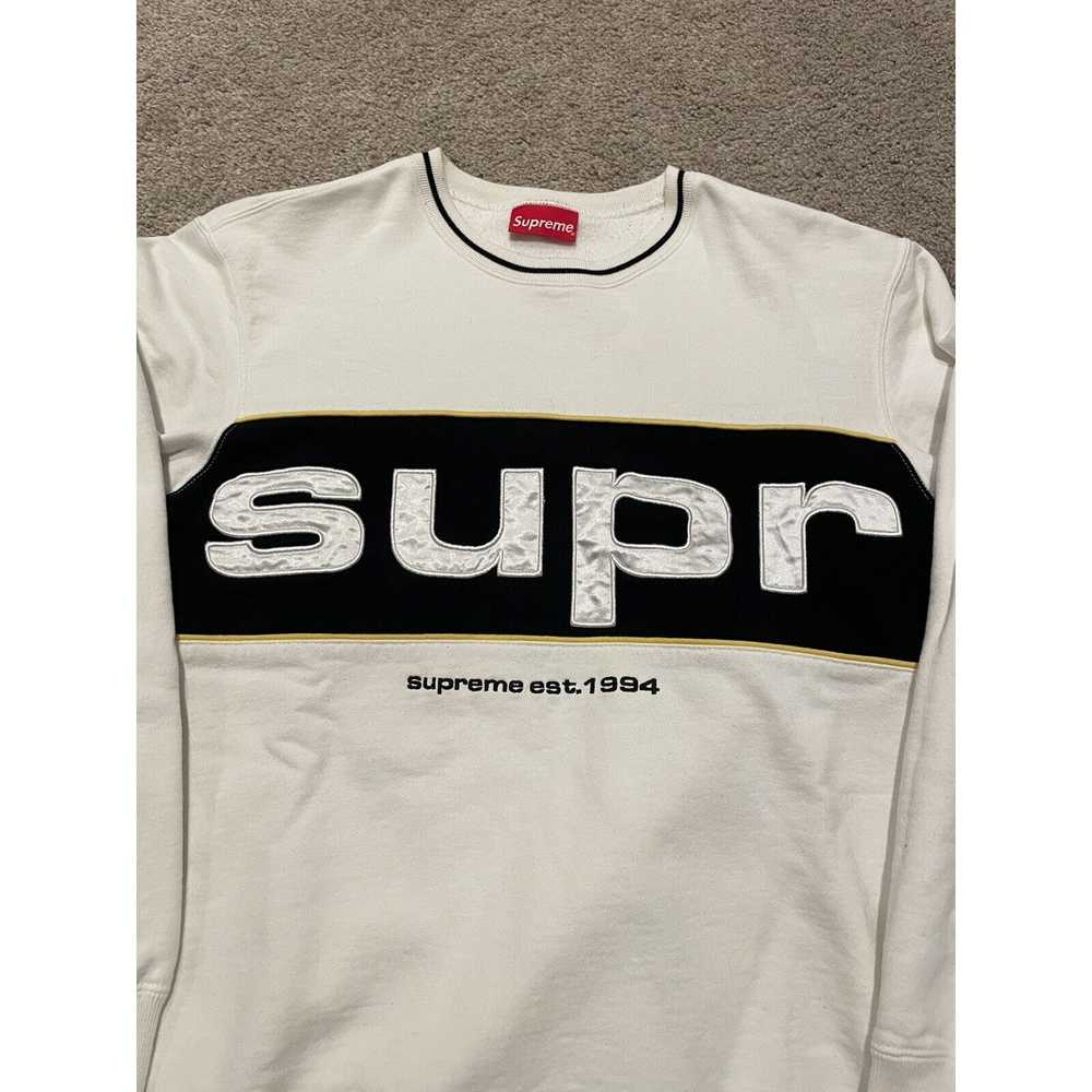 Supreme Supreme Piping Crewneck Wrap Around Spell… - image 3