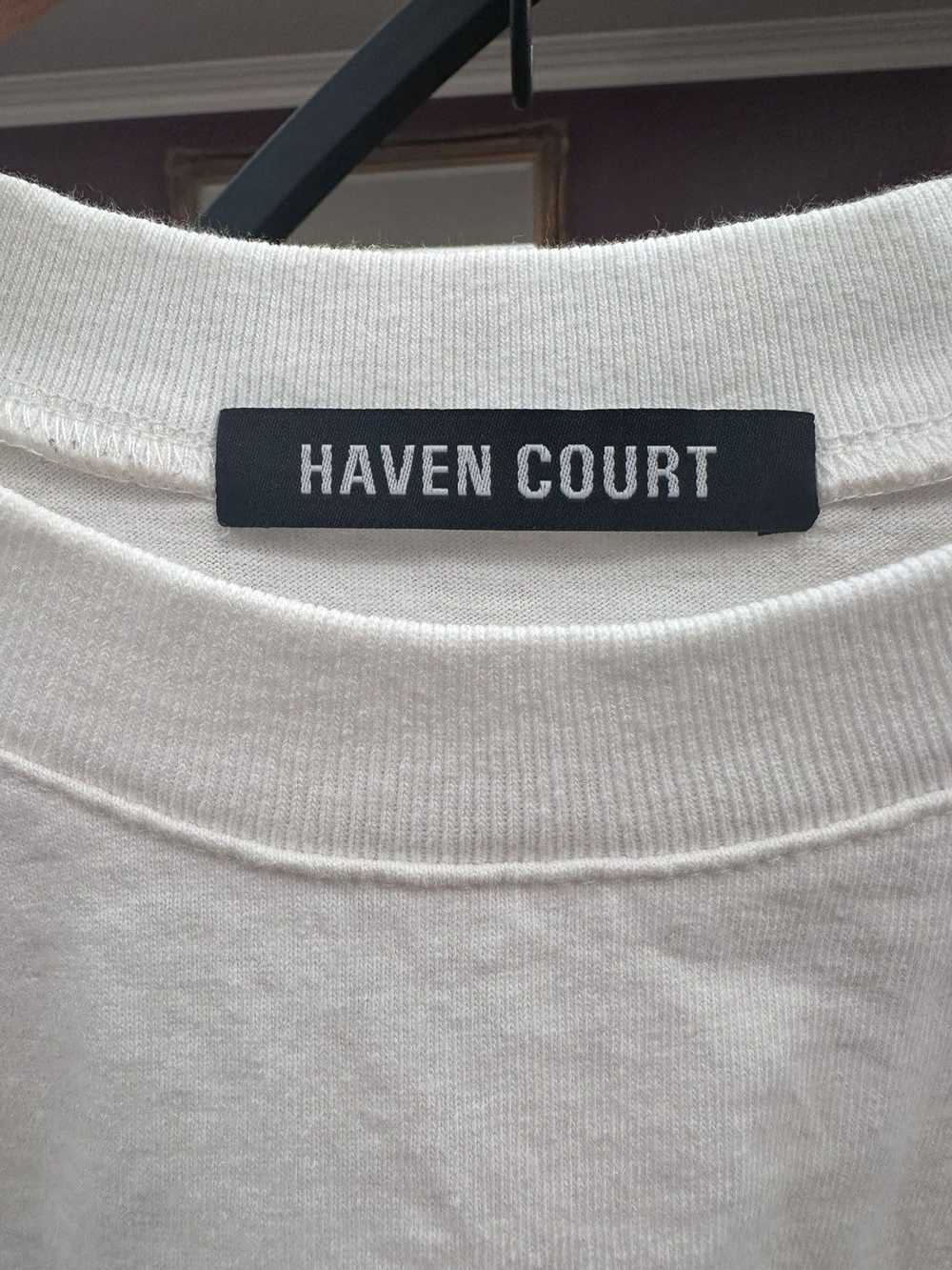 Haven Court Haven Court Script Pocket T-Shirt Whi… - image 5