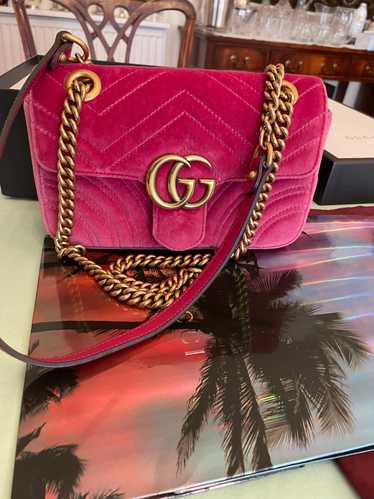 Product Details Gucci Pink Velvet Small Marmont Sh