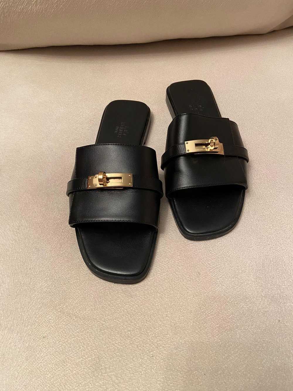 Product Details Hermes Black Giulia Sandals - image 2