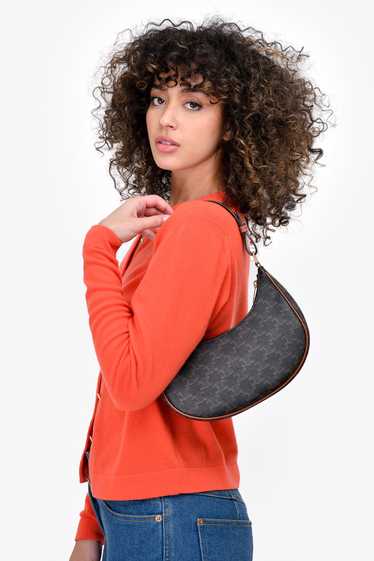 Celine 2021 Brown Canvas 'Ava' Shoulder Bag