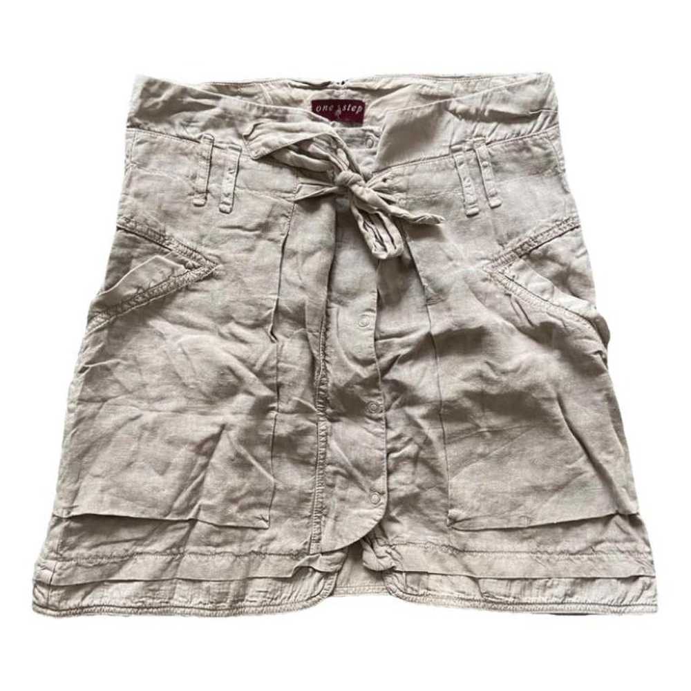 ONE Step Linen mini skirt - image 1