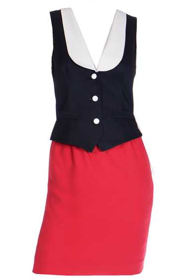 Vintage Franco Moschino Olive Oyl Inspired Red Bla