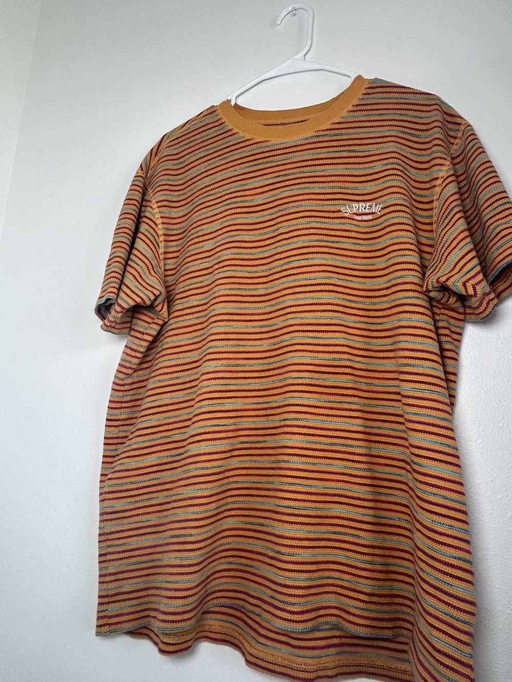 Supreme Supreme Stripe Thermal S/S Top - image 1