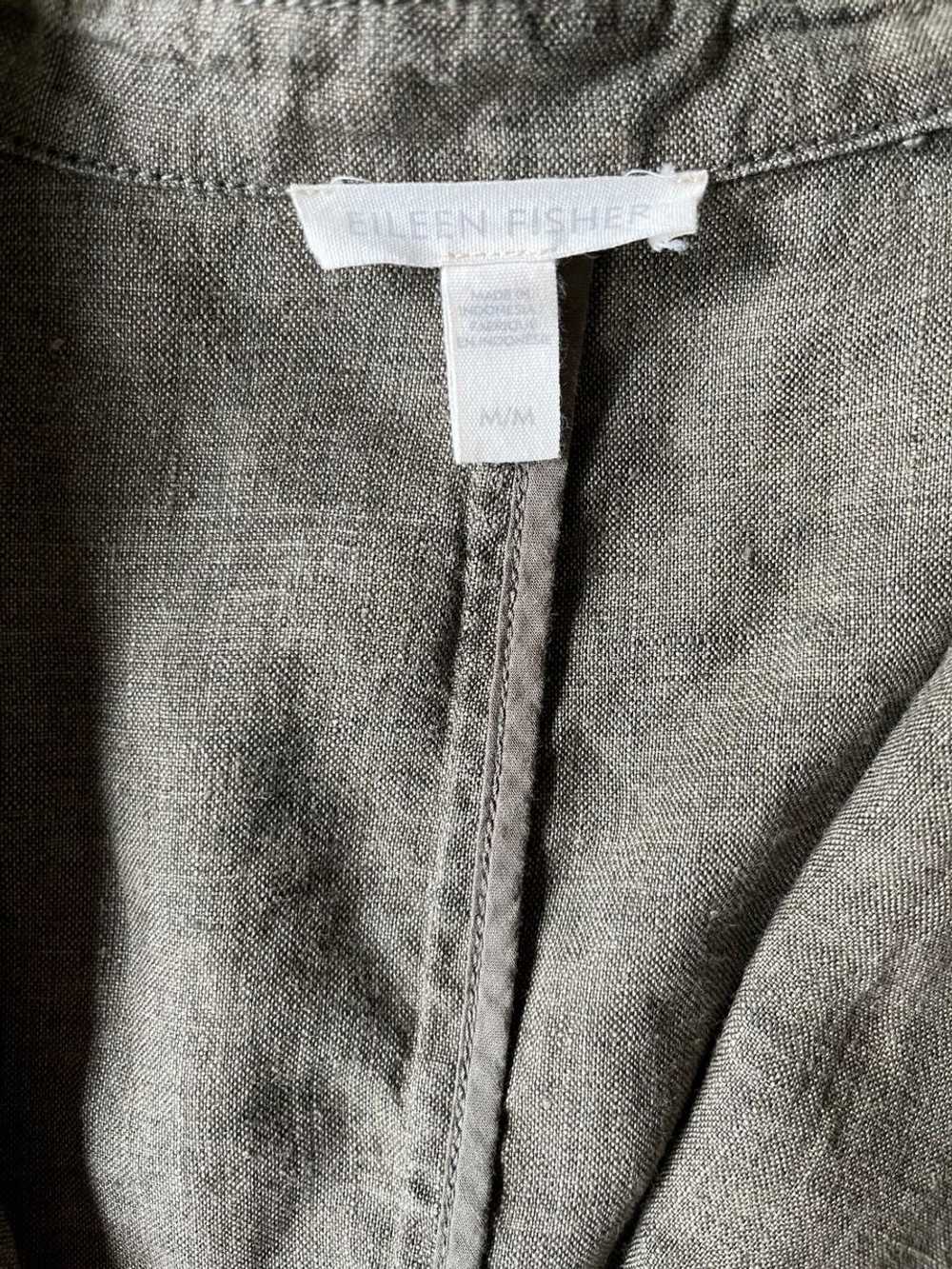 EILEEN FISHER Washed Organic Linen Delave Jacket … - image 5