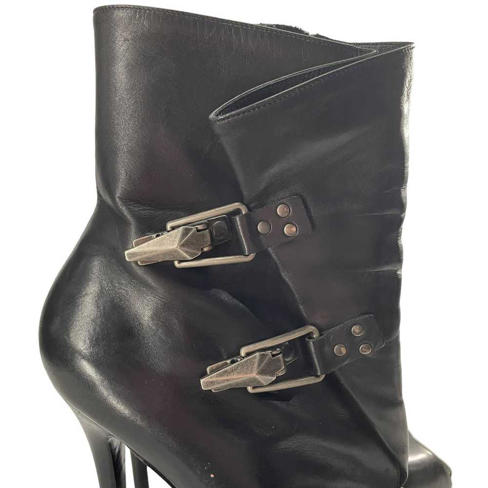 Alexander McQueen/Heels/EU 39.5/Leather/BLK/BUCKL… - image 4