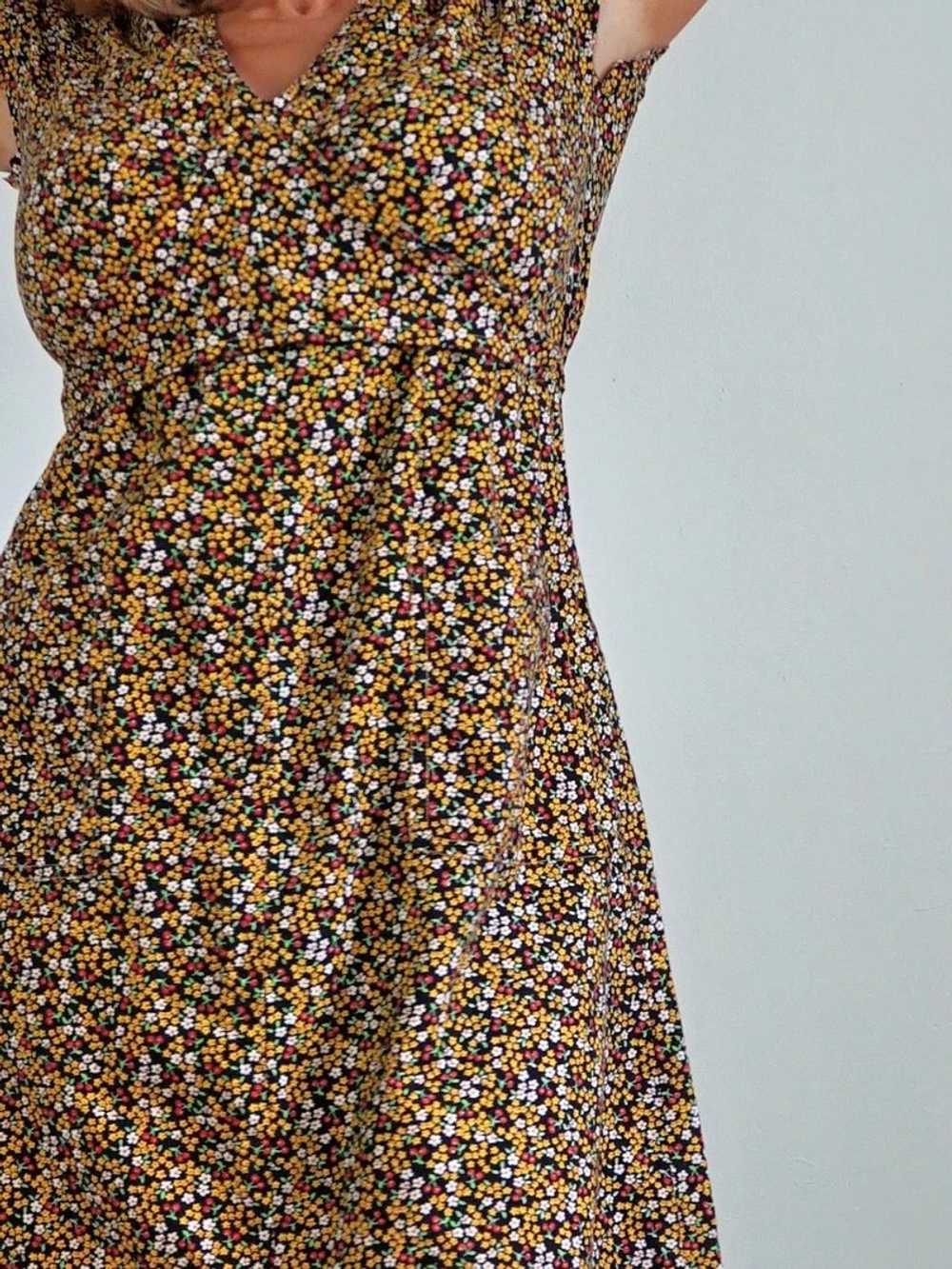 70's Cherry Dress - image 4