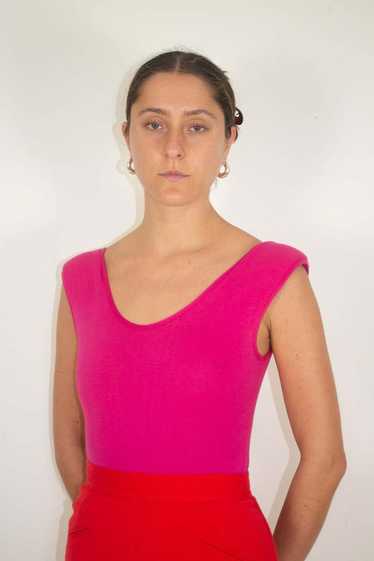 80s Bodysuit - Cerise Pink