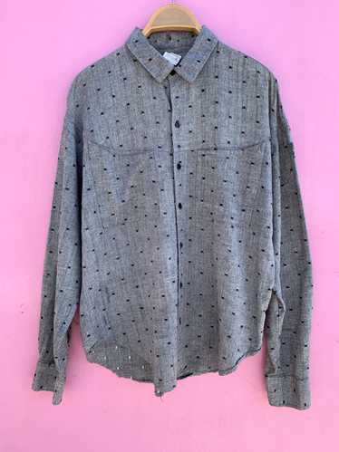 RARE! DEADSTOCK! JIMMY Z 1980S WOVEN BUTTON DOWN S