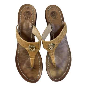Tory Burch Leather flip flops - image 1