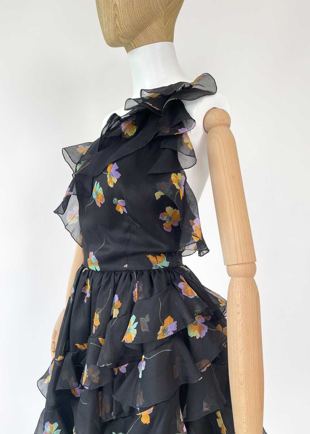 Vintage 1970s Bill Blass One Shoulder Dress - image 2