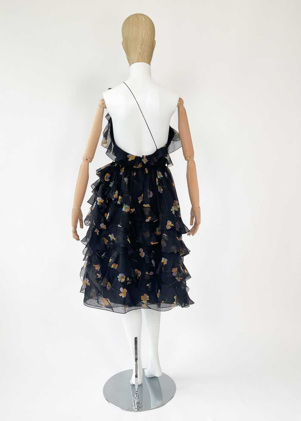 Vintage 1970s Bill Blass One Shoulder Dress - image 7