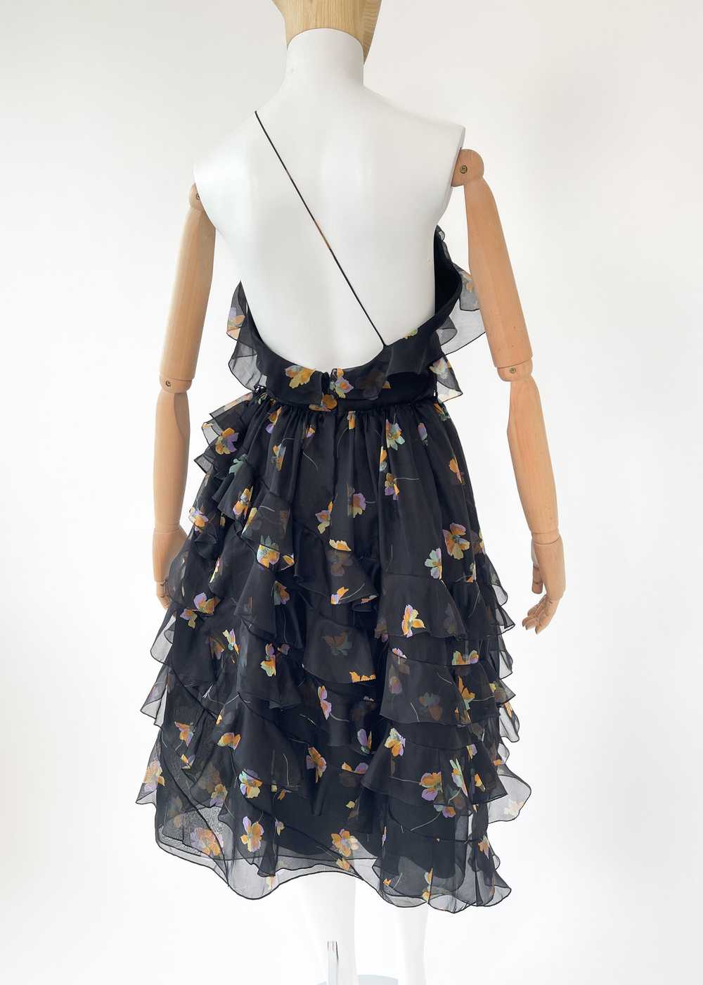 Vintage 1970s Bill Blass One Shoulder Dress - image 8