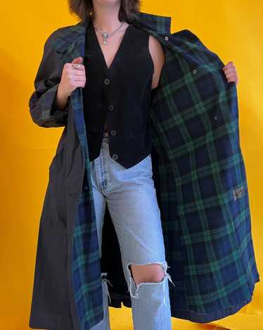 Vintage Tartan-lined Trench