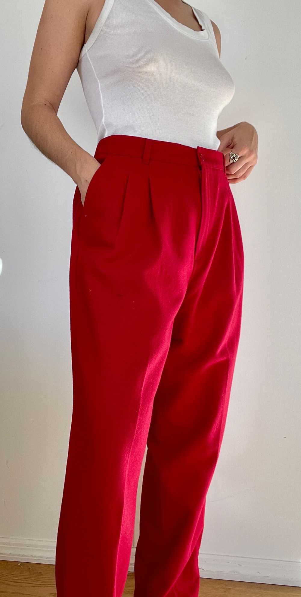 Cherry Wool Trousers - image 2