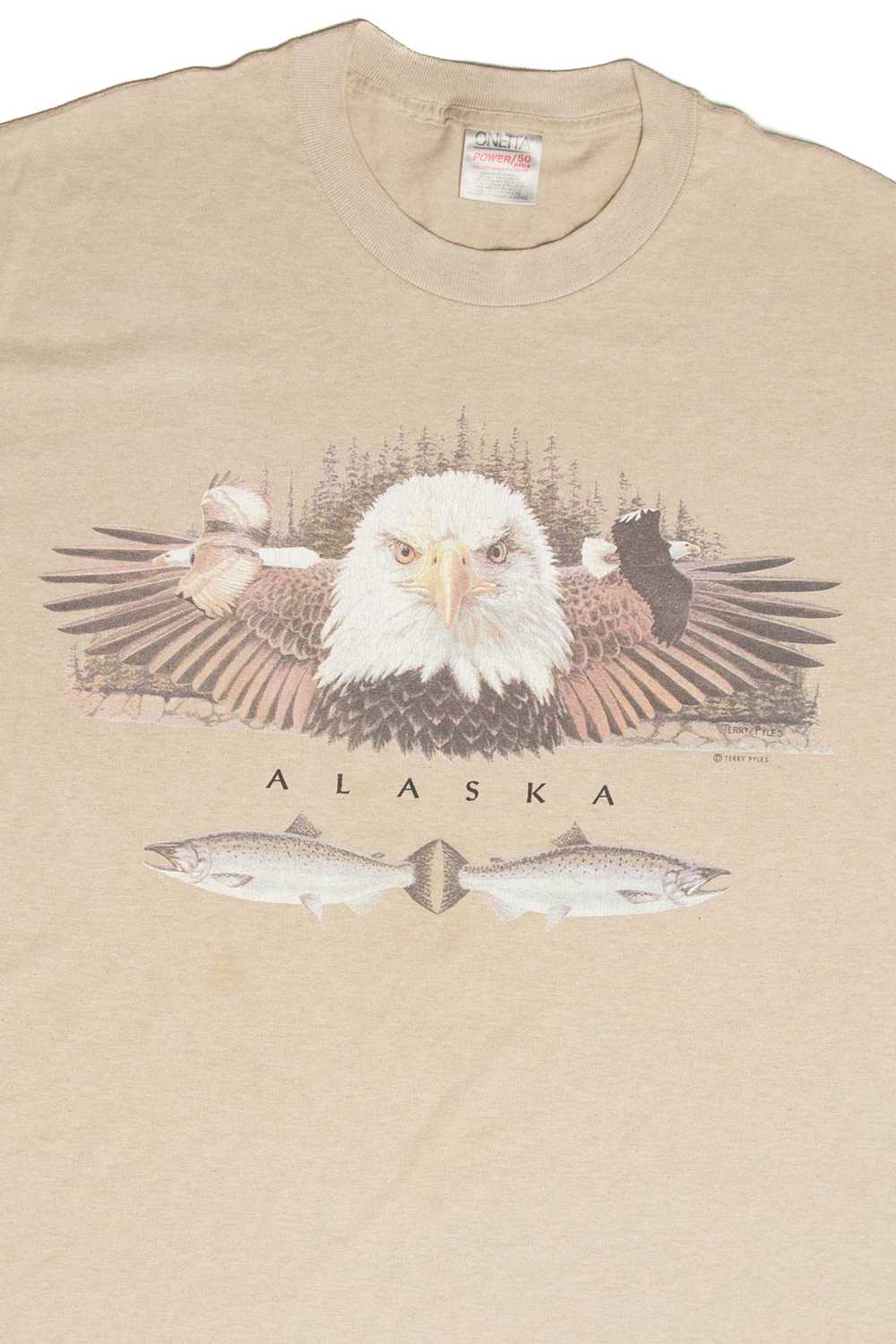 Vintage Alaska Wildlife Graphic T-Shirt - image 2