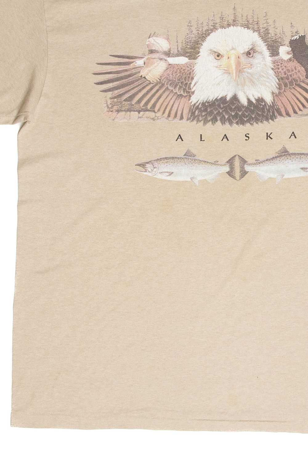 Vintage Alaska Wildlife Graphic T-Shirt - image 3