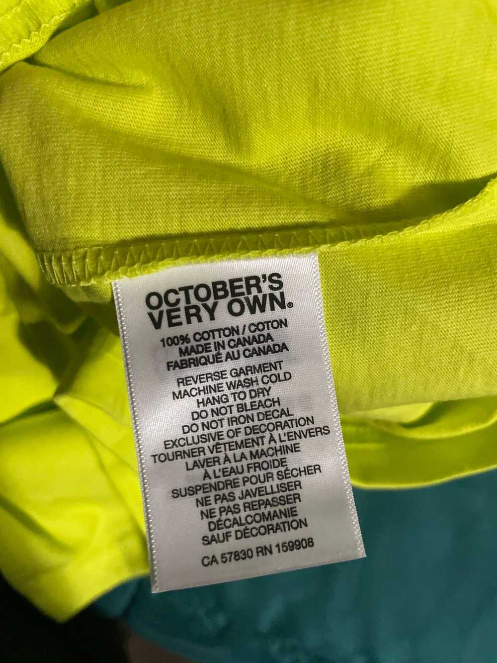 Octobers Very Own NEON LIGHT T-SHIRT - LIME OVO - image 2