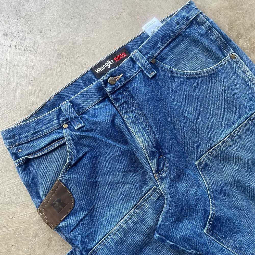 Vintage vintage wrangler riggs double knee jeans … - image 2
