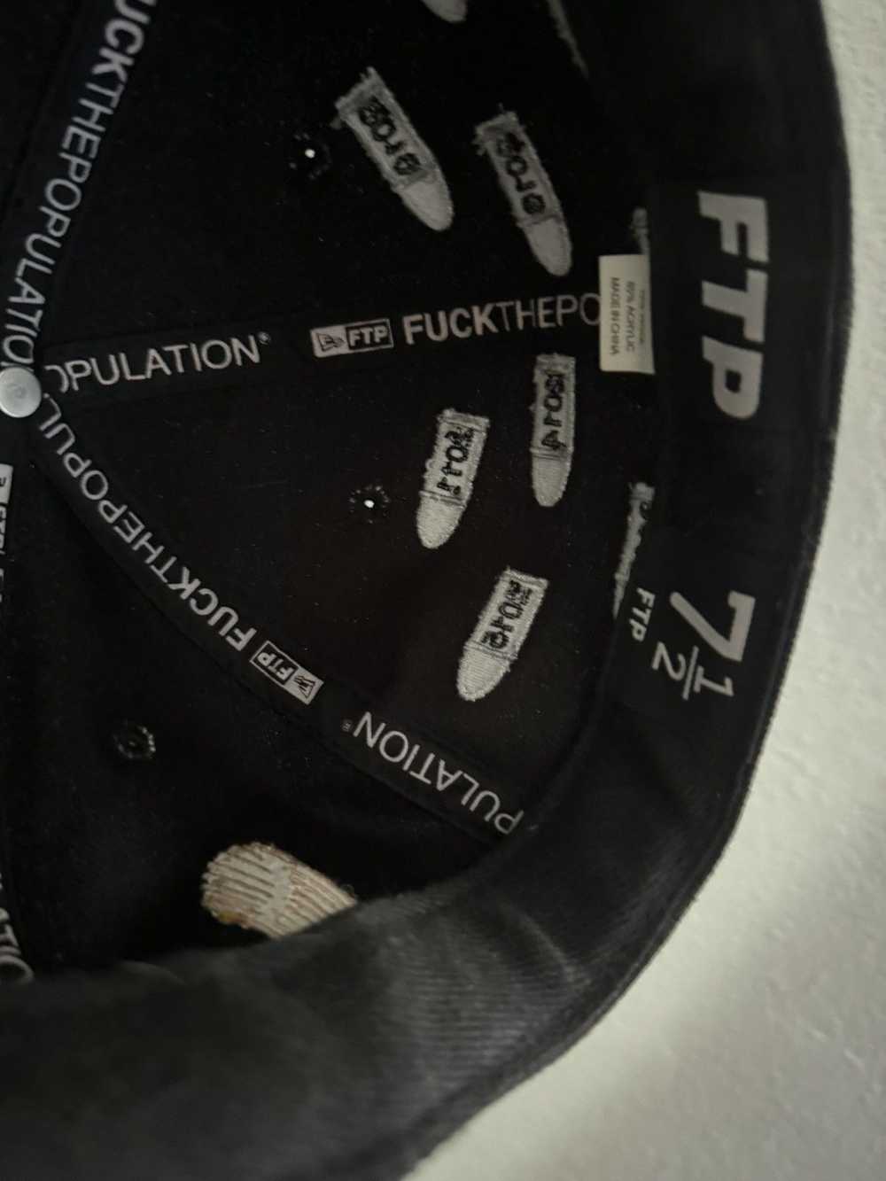Fuck The Population FTP champions fitted hat - image 3