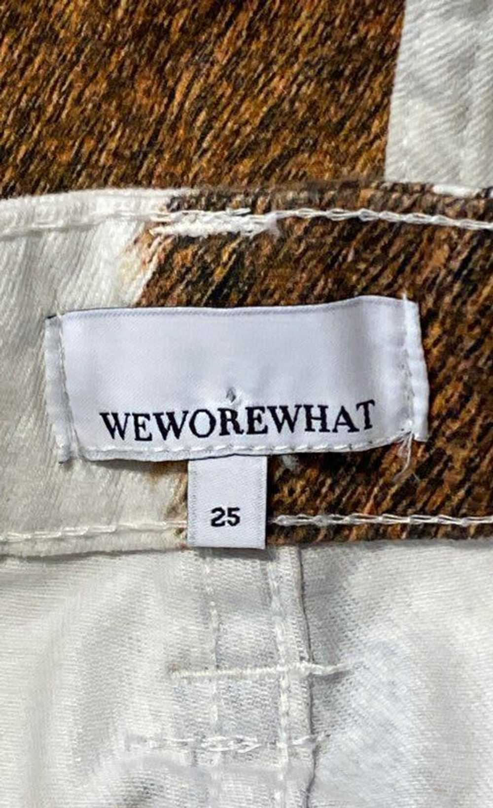 NWT WeWoreWhat Womens Brown White Cow Print Pocke… - image 5