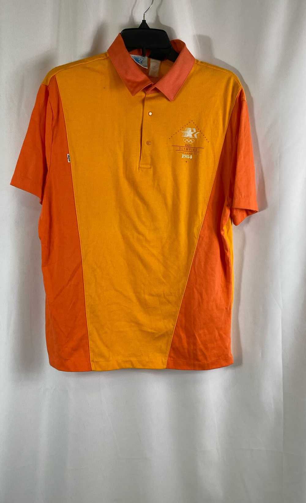Levi's Olympic Mens Orange Short Sleeve Collared … - image 1