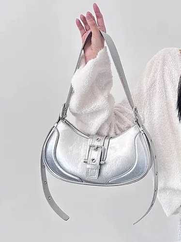 Bag × Japanese Brand × Streetwear silver shoulder 