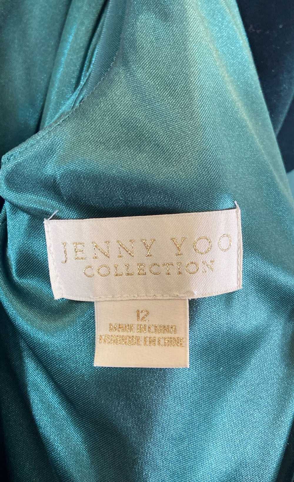 Jenny Yoo Collection Womens Green Short Sleeve V-… - image 4