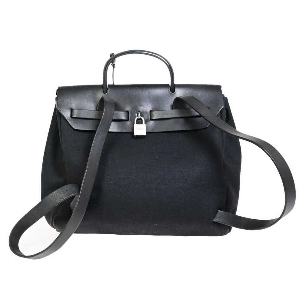 Hermès Herbag cloth backpack - image 2