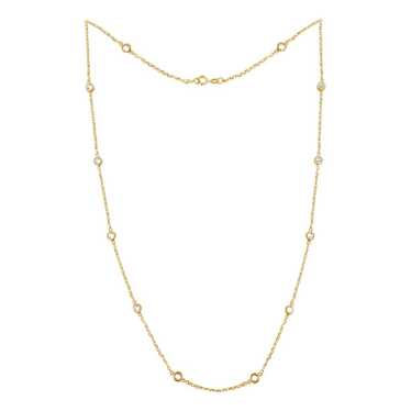 Non Signé / Unsigned Yellow gold necklace