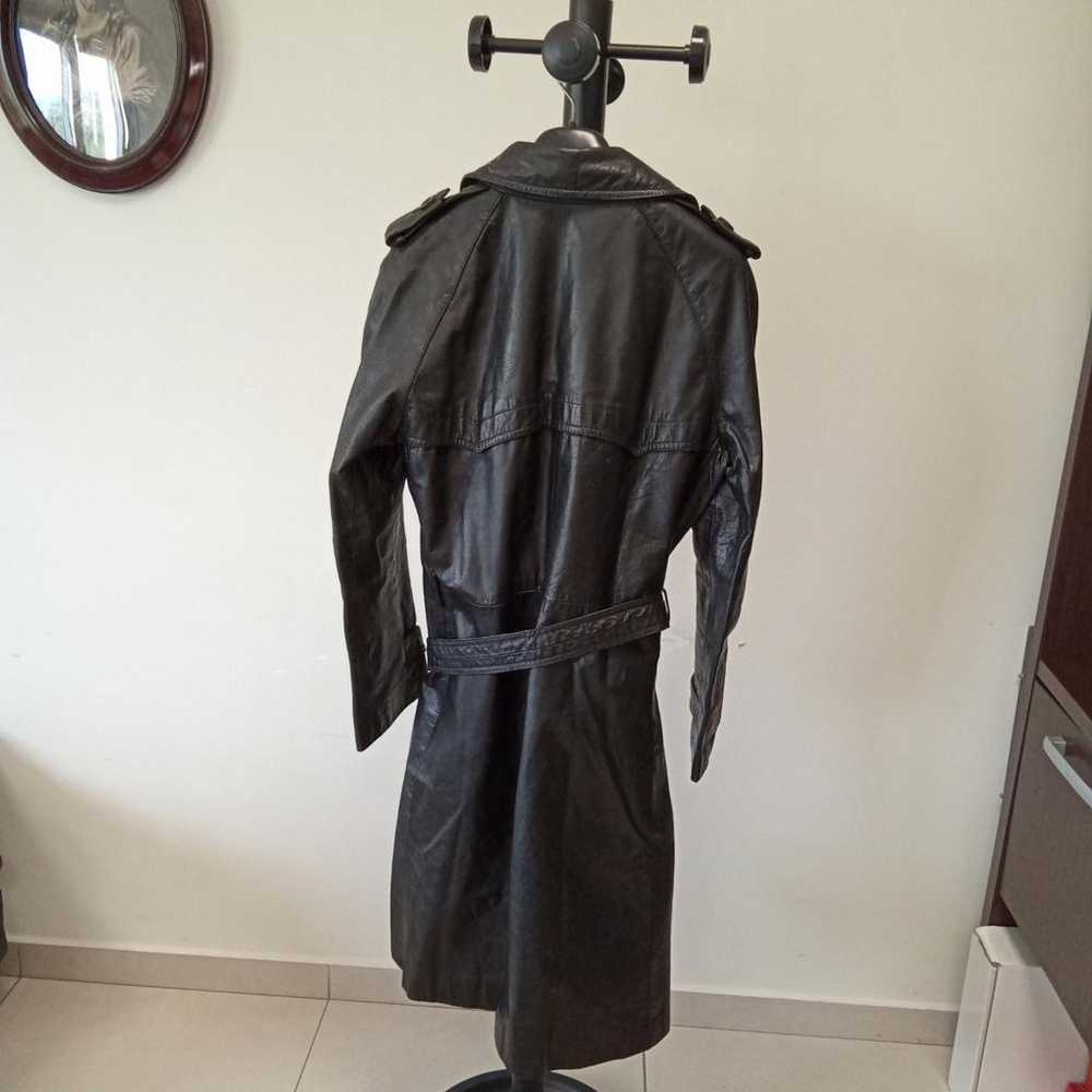 Non Signé / Unsigned Leather coat - image 10