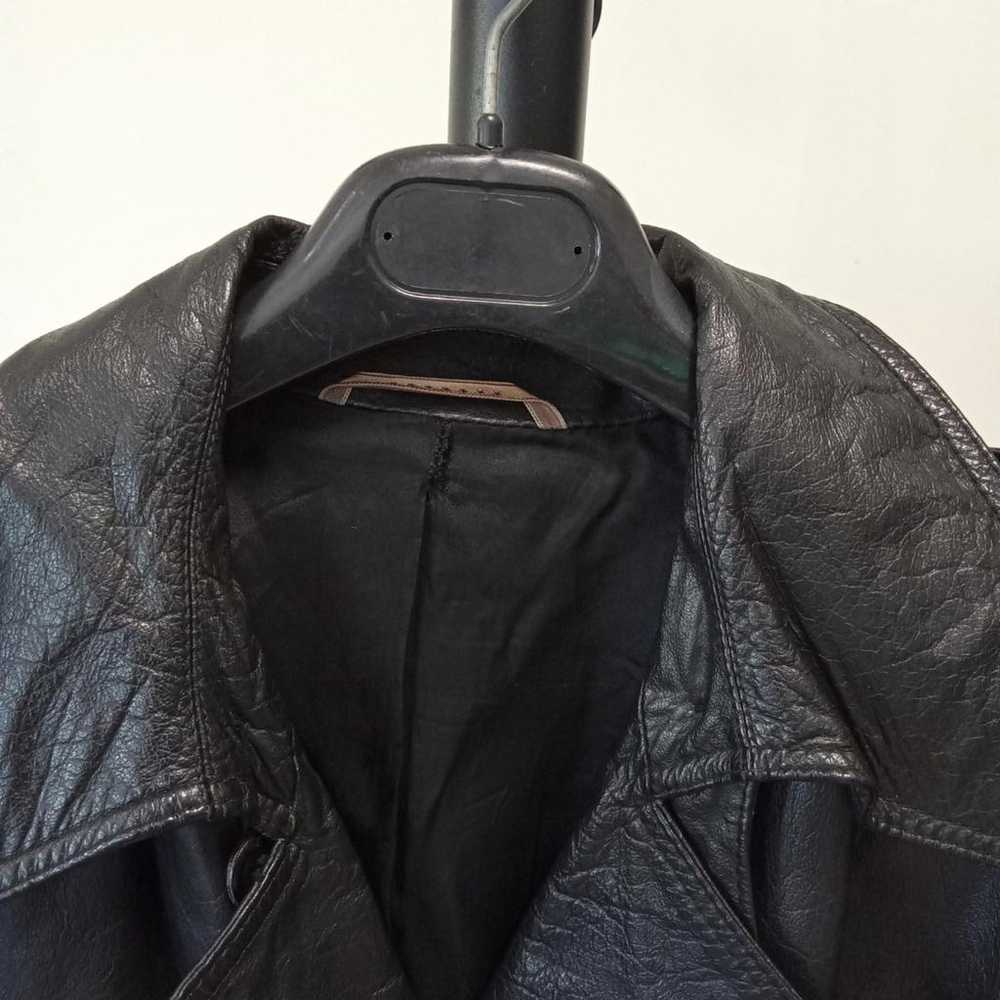 Non Signé / Unsigned Leather coat - image 5
