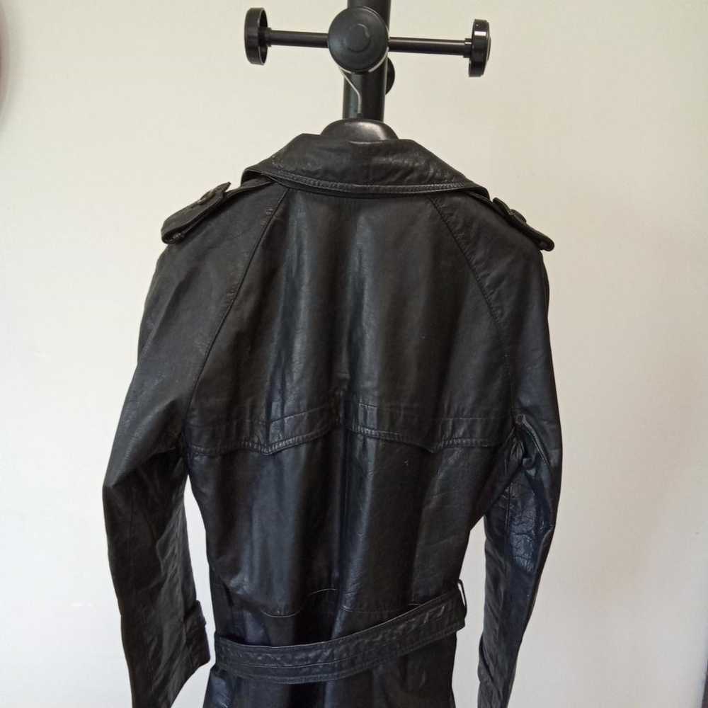 Non Signé / Unsigned Leather coat - image 9