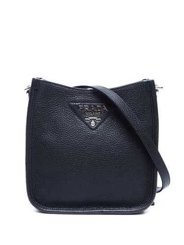 Prada Pre-Owned logo-lettering leather shoulder ba