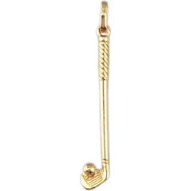 14K Yellow Gold Golf Club Charm #17936 - image 1